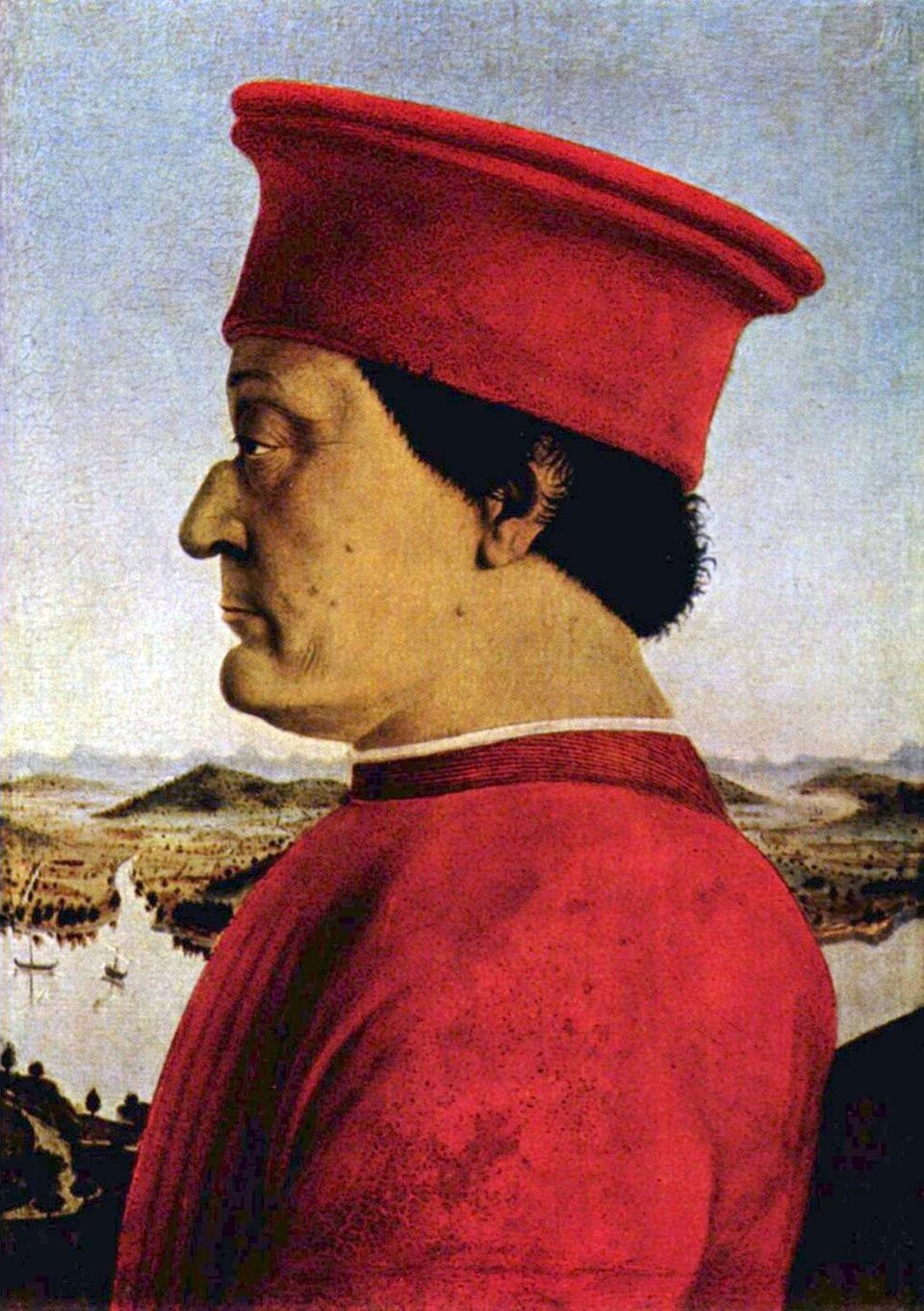 Portraits of Federico da Montefeltro and Battista Sforza by Piero della Francesca