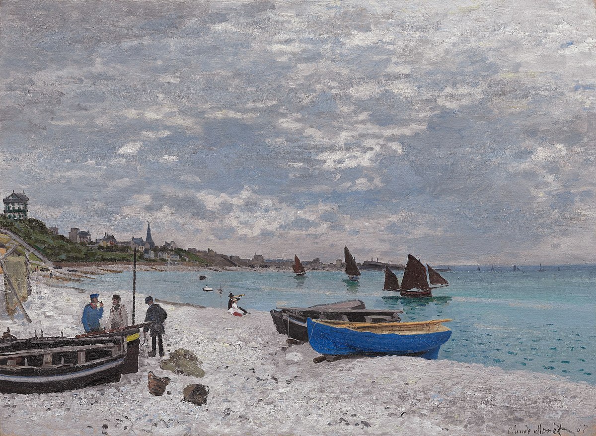 The Beach at Sainte Adresse by Raoul Dufy