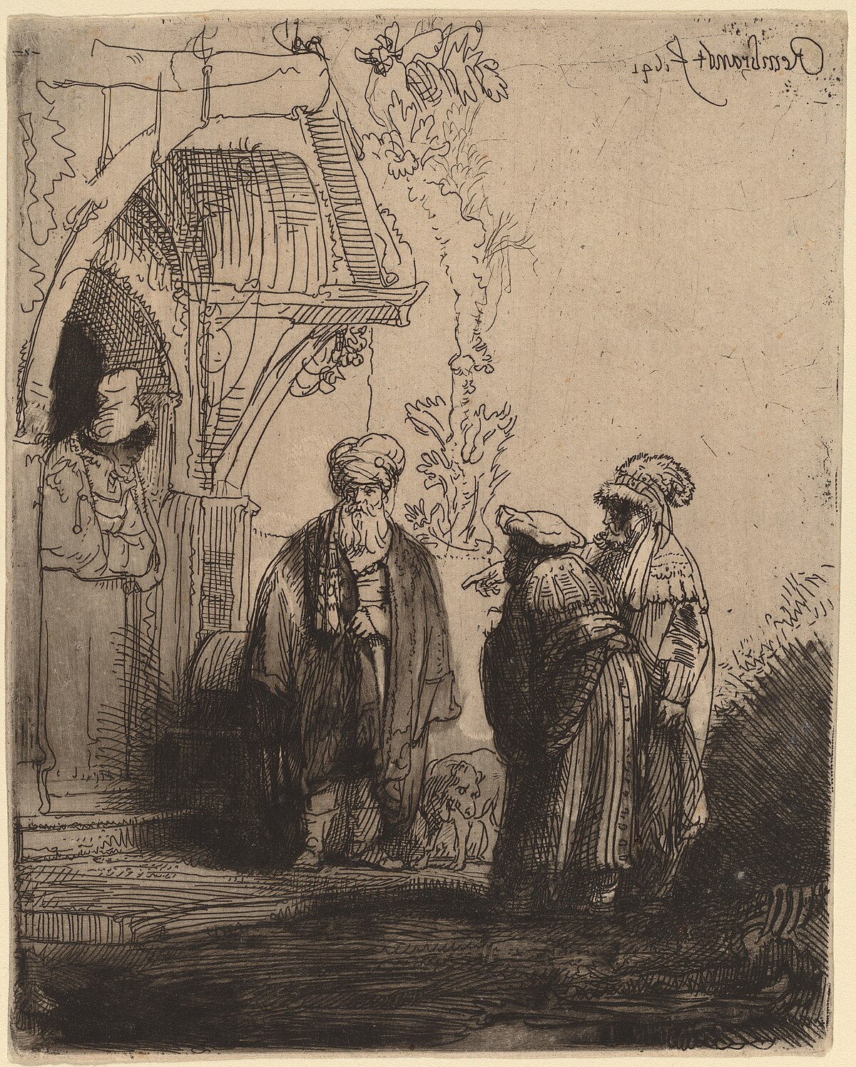 Jacob with Laban by Rembrandt van Rijn