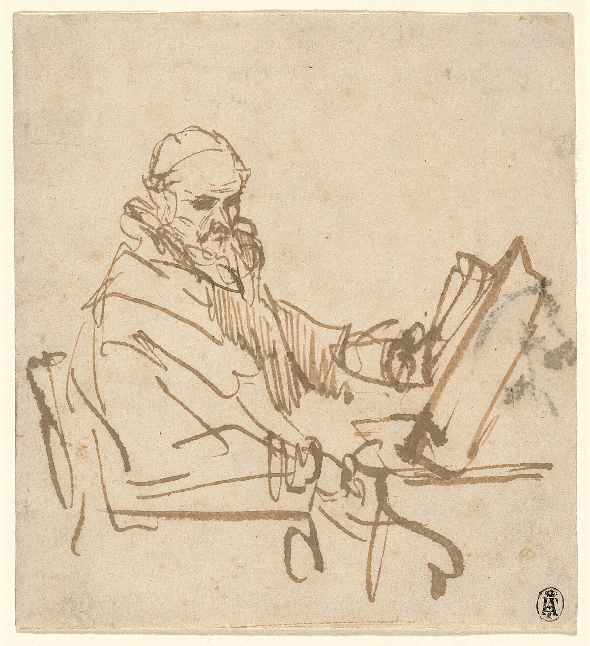 Jan Cornelisz Sylvius, the Preacher by Rembrandt van Rijn at Private Collection