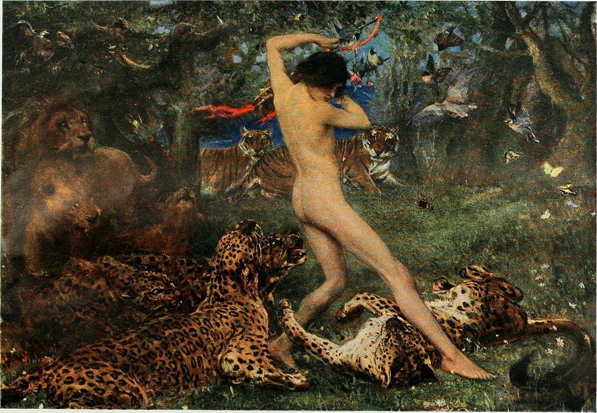 Landscape with a Canal and Swan by Rembrandt van Rijn