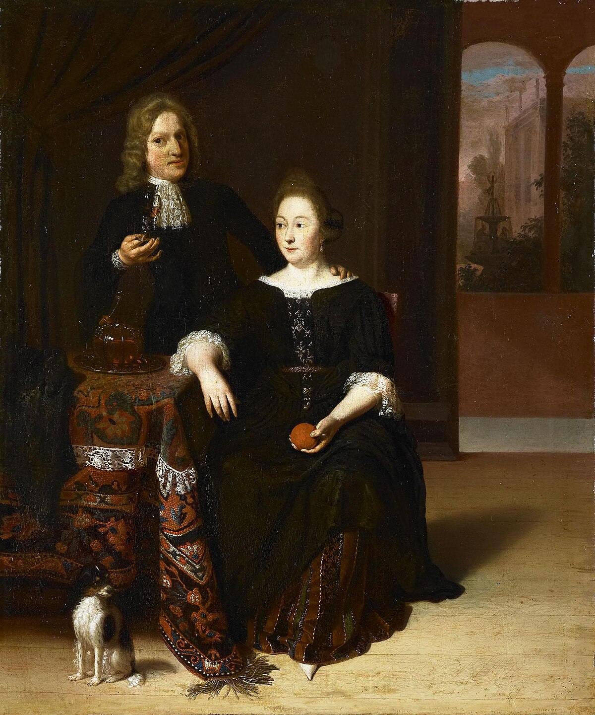 Portrait of a Couple in an Interior by Rembrandt van Rijn at State Hermitage Museum