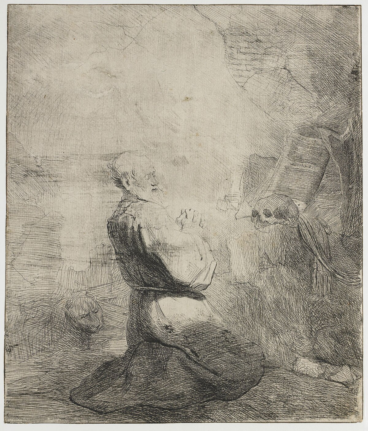 St. Jerome kneeling by Rembrandt van Rijn