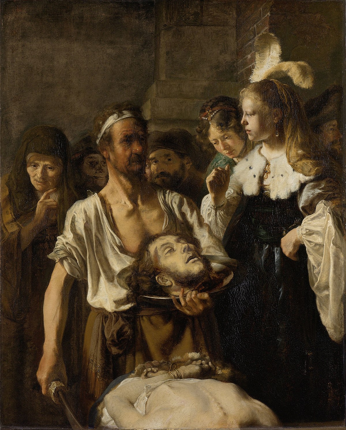 The beheading of John the Baptist by Rembrandt van Rijn