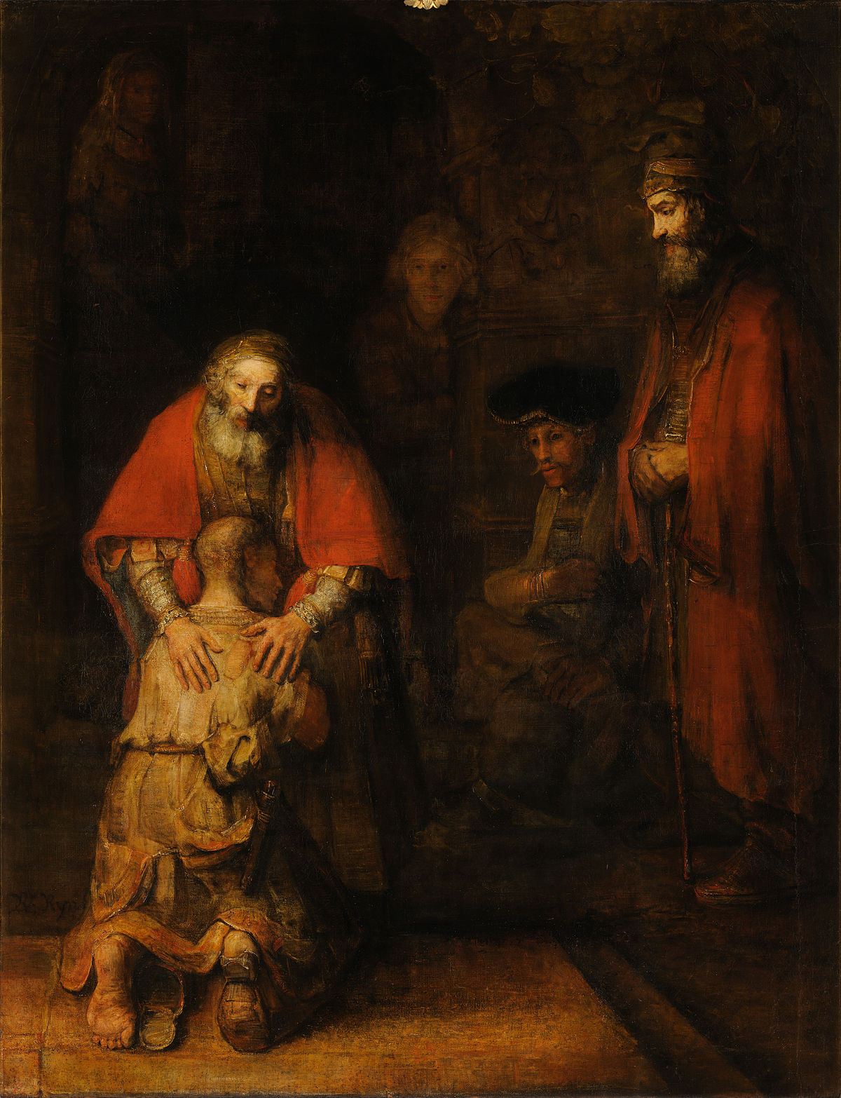 The return of the prodigal son by Rembrandt van Rijn (1654) at Cleveland Museum of Art