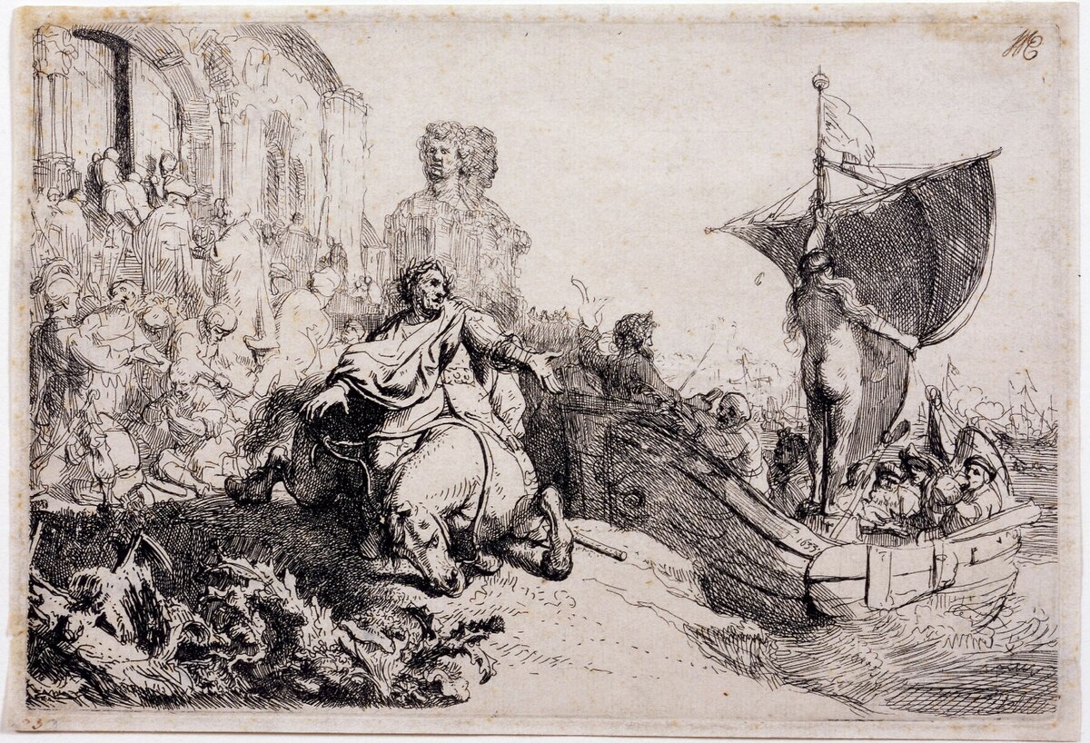 The ship of fortune by Rembrandt van Rijn