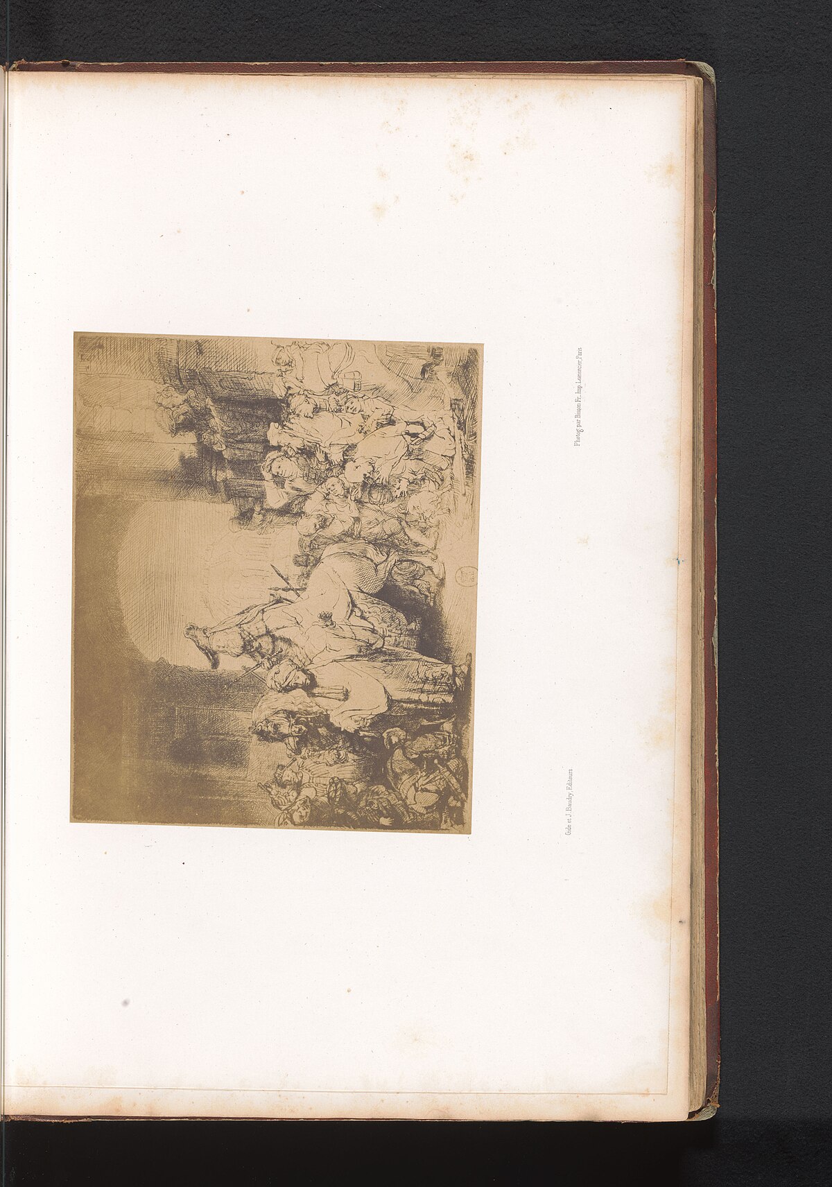 The triumph of Mordechai by Rembrandt van Rijn at Private Collection