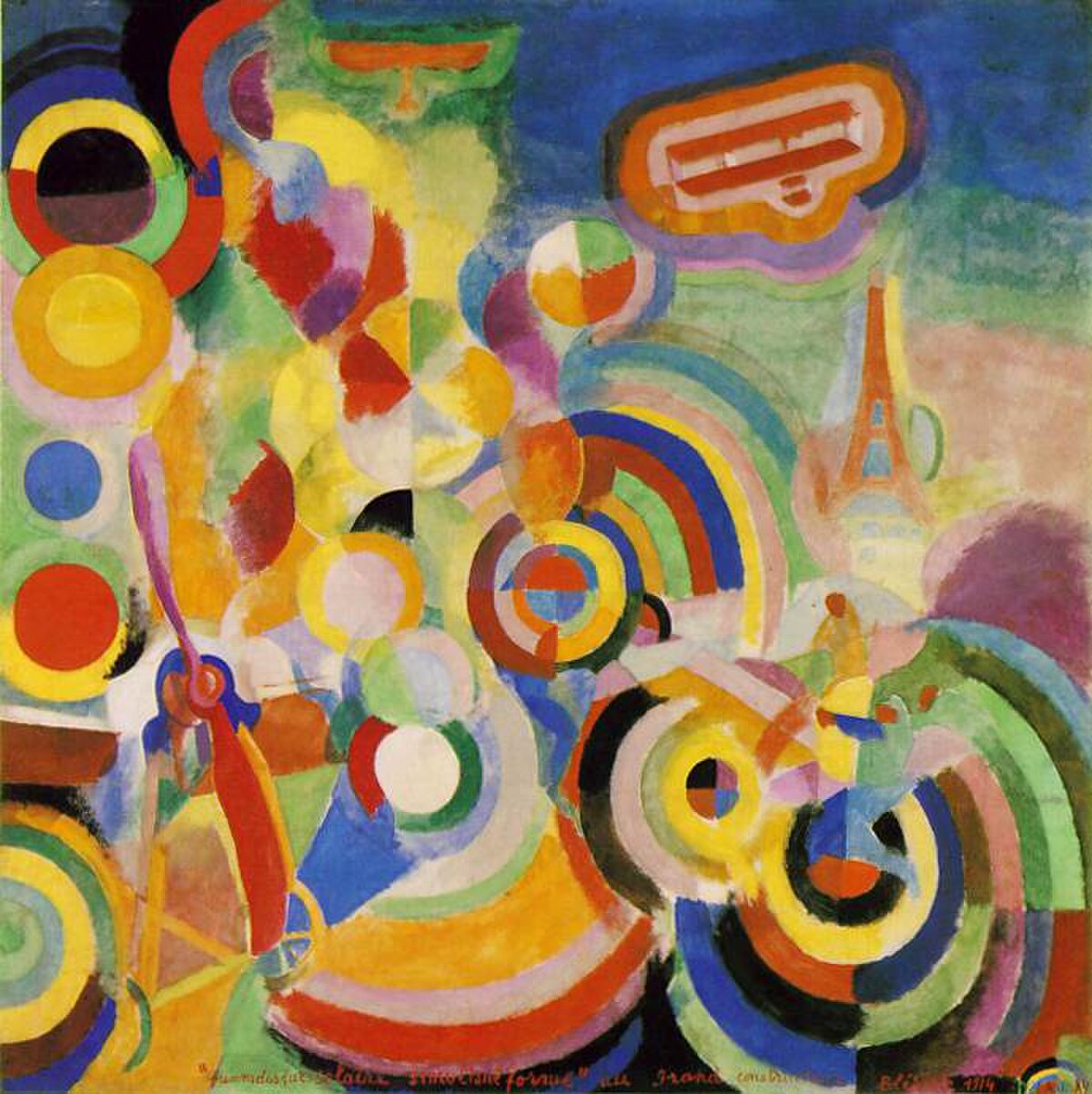 Homage to Bleriot by Robert Delaunay