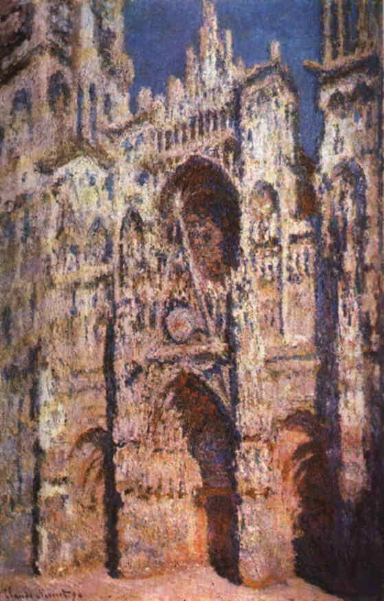 Rouen Cathedral: West Façade, Sunlight by Claude Monet