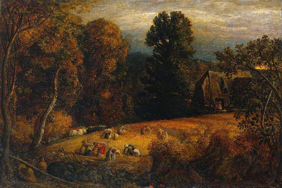 The Gleaning Field by Samuel Palmer at Tate Britain