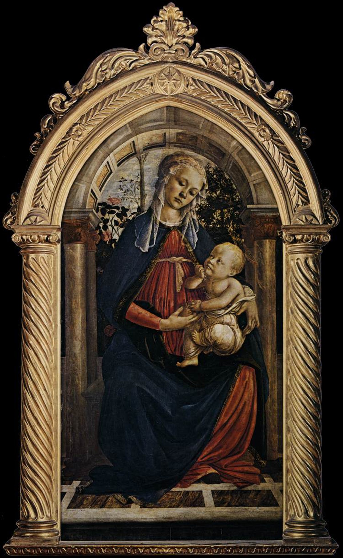 Madonna of the Rosegarden by Sandro Botticelli