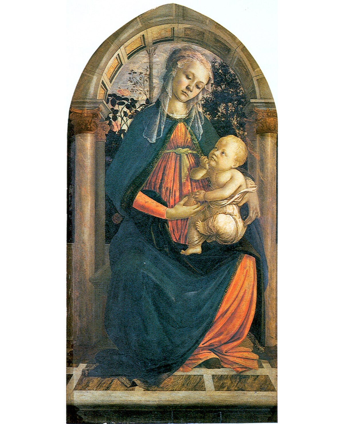 The Madonna of the Roses by Sandro Botticelli