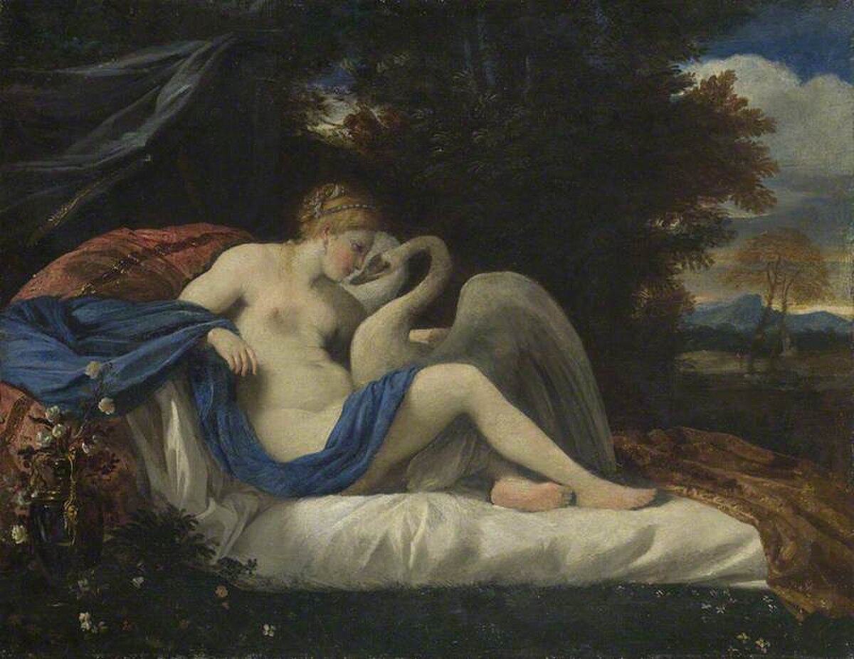 Leda and the Swan by Théodore Géricault at Louvre, Paris