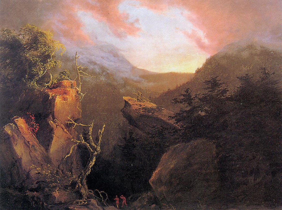 Mountain Sunrise by Thomas Cole at Private Collection