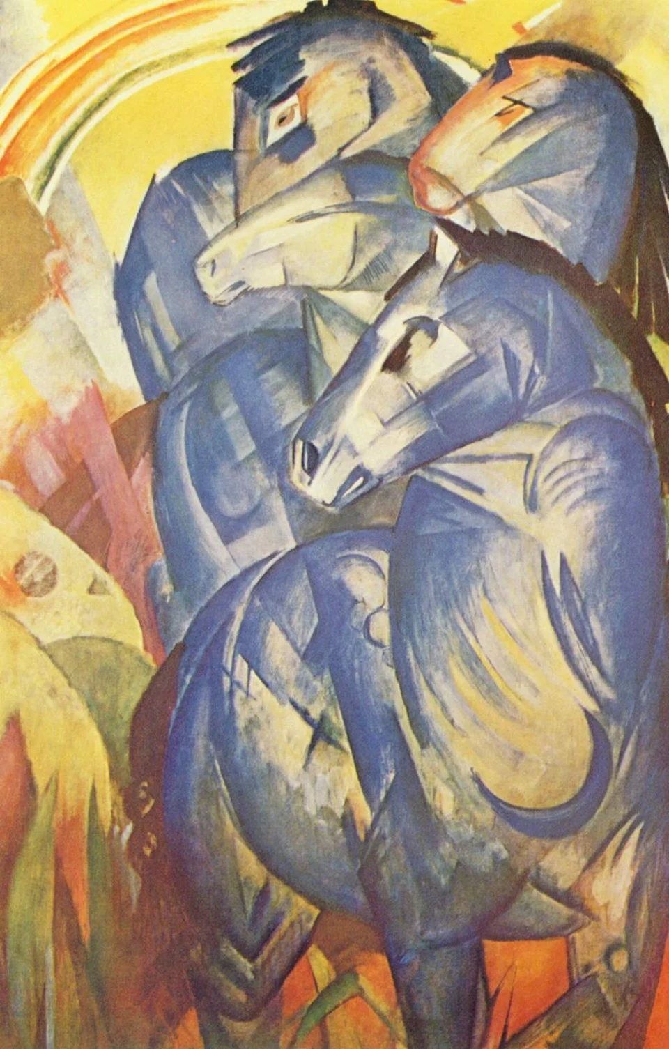 The Tower of Blue Horses by Franz Marc