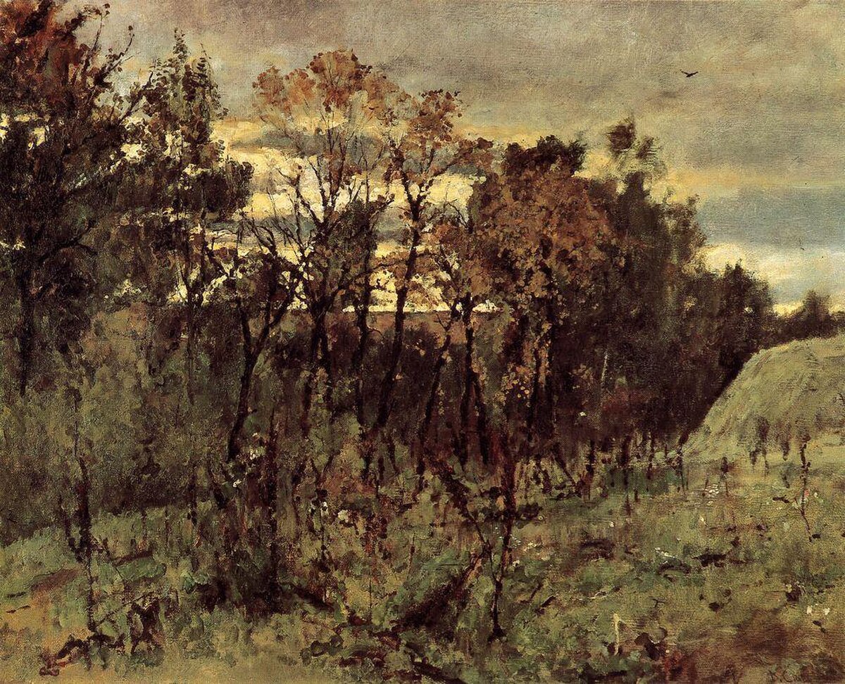 Autumn evening. Domotkanovo by Valentin Serov