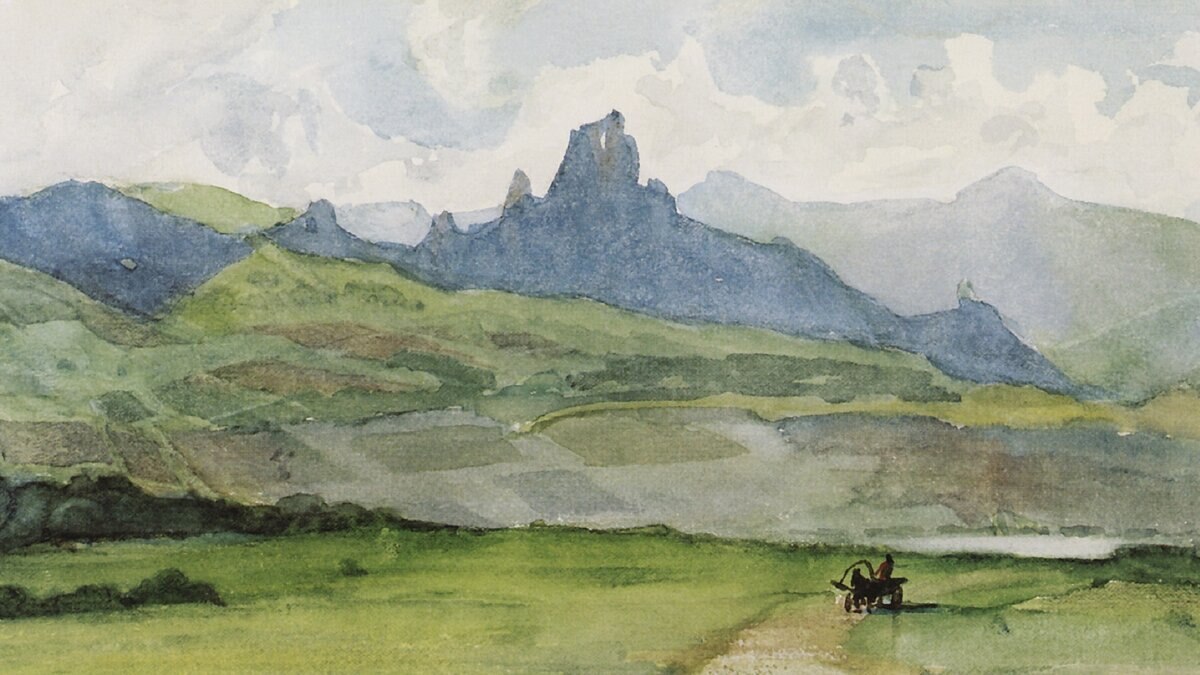 Minusinsk steppe by Vasily Surikov