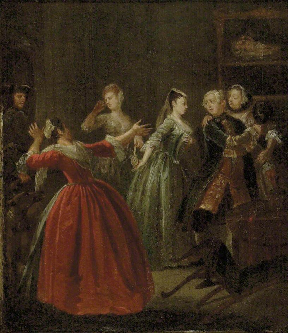 The Theft of a Watch by William Hogarth at Ashmolean Museum, Oxford