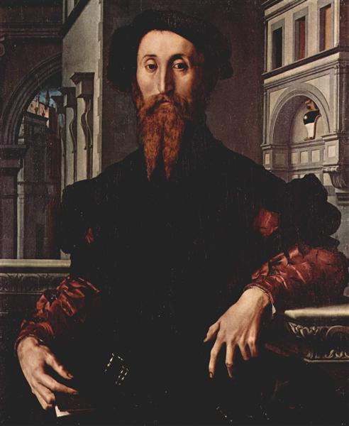 Portrait of Signor Panciatichi Bartolomeo by Bronzino at Uffizi Gallery, Florence
