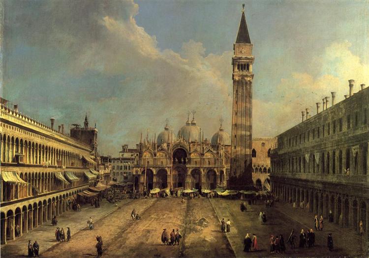Piazza San Marco Looking East along the Central Line by Canaletto