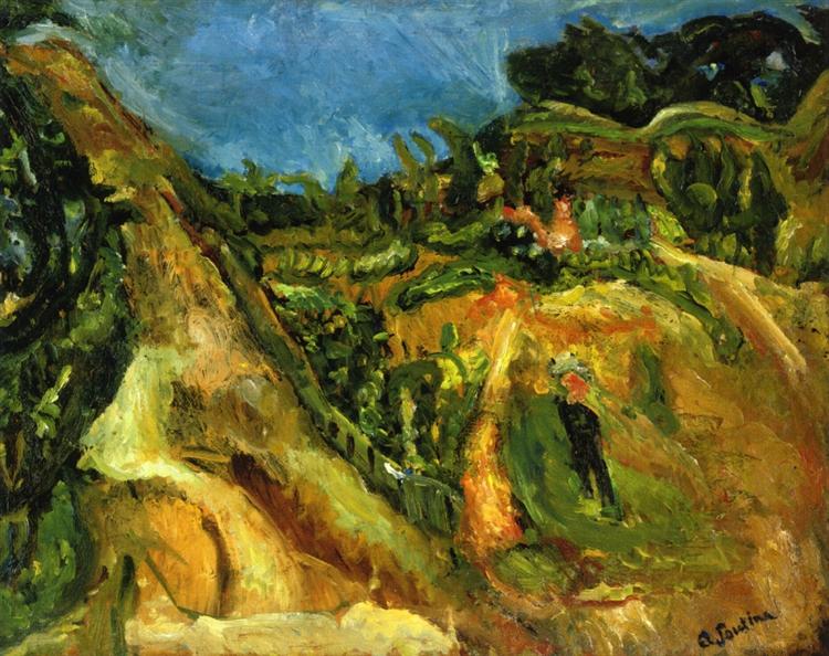 Midday Landscape by Chaim Soutine at Private Collection