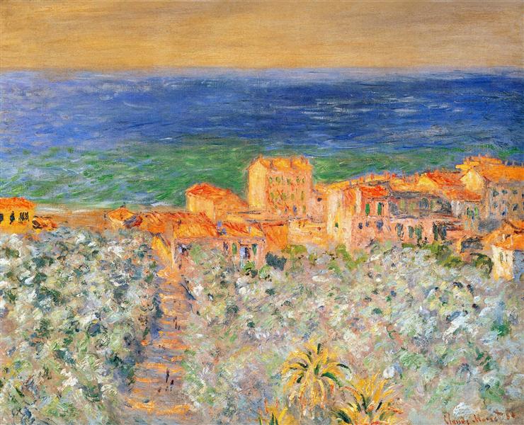 Burgo Marina at Bordighera by Claude Monet