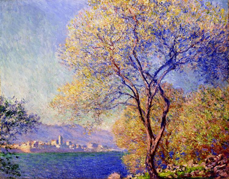 Antibes Seen from the Salis Gardens 01 by Claude Monet