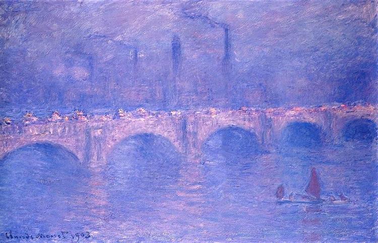 Waterloo Bridge, Hazy Sunshine by Claude Monet