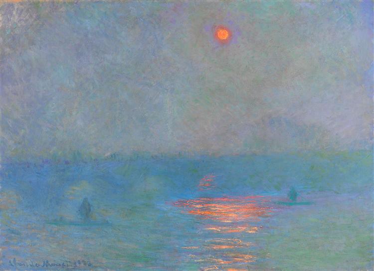 Waterloo Bridge, Sunlight in the Fog by Claude Monet
