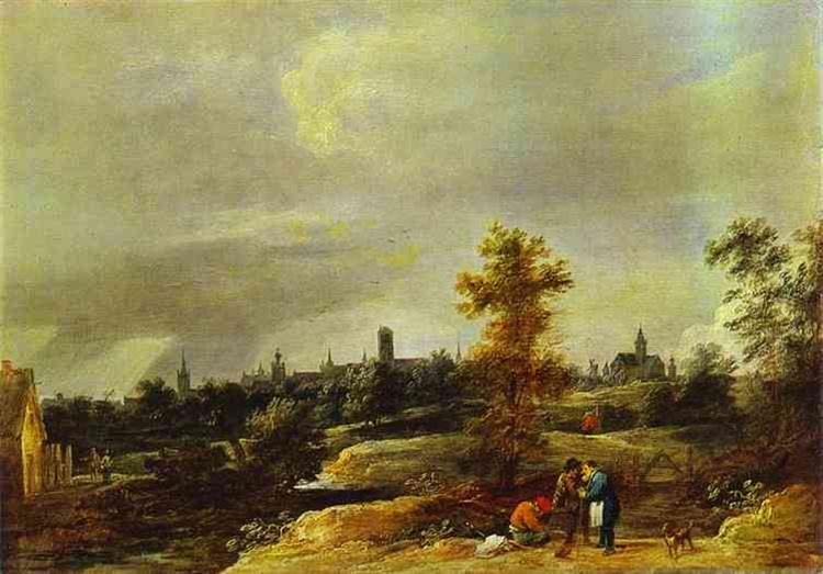 Landscape in the Suburbs of Brussels by David Teniers the Younger