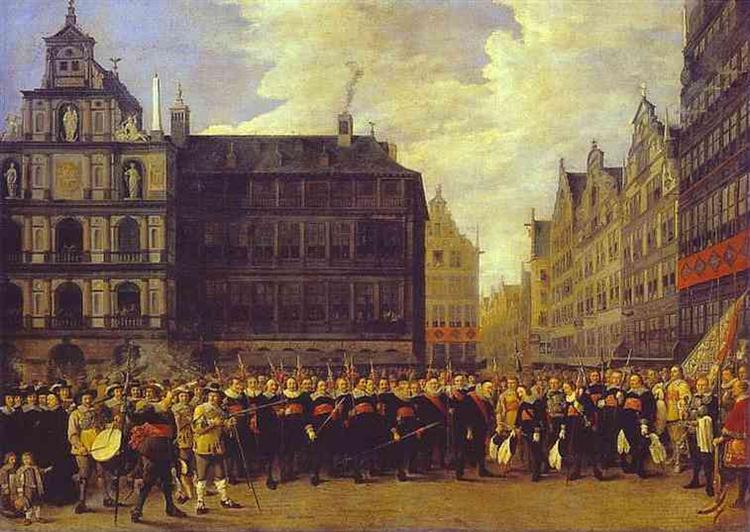 Members of Antwerp Town Council and Masters of the Armaments Guild by David Teniers the Younger