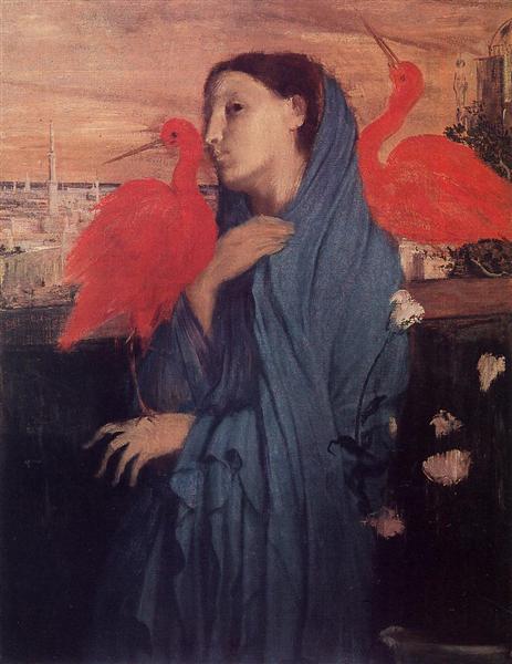 Woman on a Terrace (Young Woman and Ibis) by Edgar Degas at The Metropolitan Museum of Art