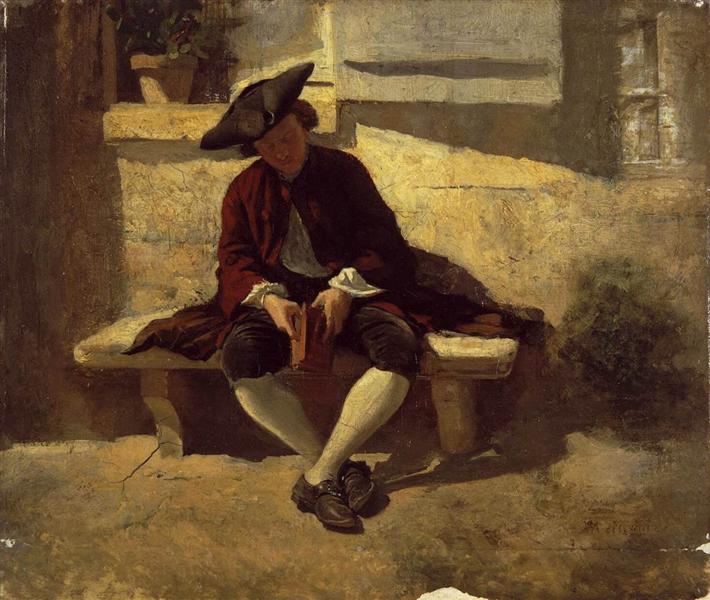 Young Man with a Book by Ernest Meissonier