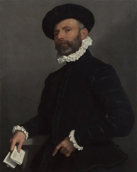 Portrait of a Man Holding a Letter ('L'Avvocato') by Giovanni Battista Moroni