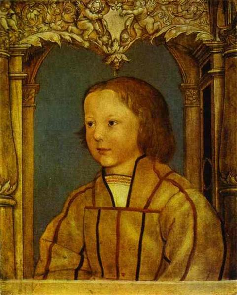 Portrait of a Boy with Blond Hair by Hans Holbein the Younger