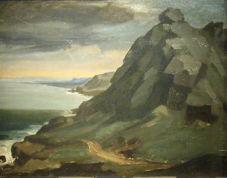 The rock of Castel Vendon by Jean-François Millet at Musée Thomas-Henry, Cherbourg