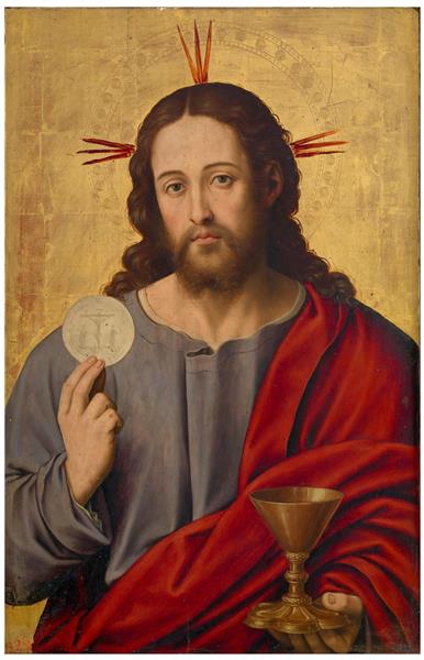 El Salvador Con La Eucaristía by Juan de Juanes at Museo del Prado, Madrid