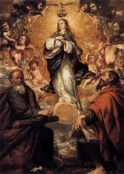 Virgin of the Immaculate Conception with Sts Andrew and John the Baptist by Juan de Valdés Leal