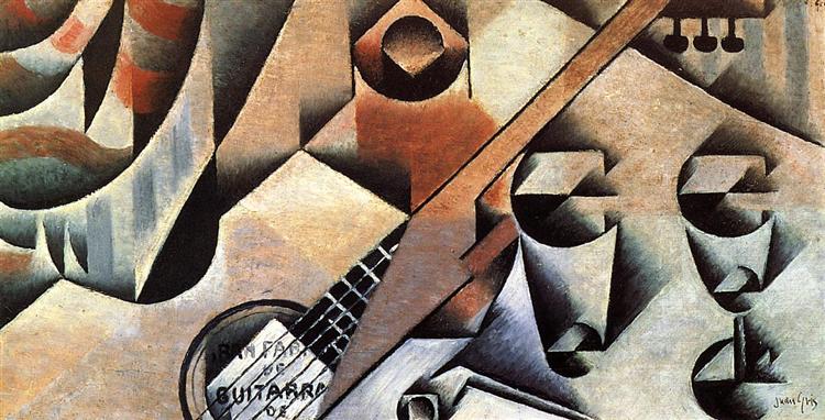 Guitar and Glasses (Banjo and Glasses) by Juan Gris at Private Collection