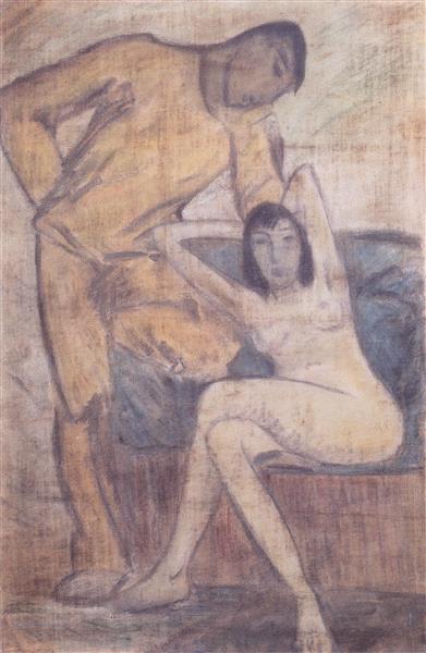 Das Große Paar by Otto Mueller at Private Collection