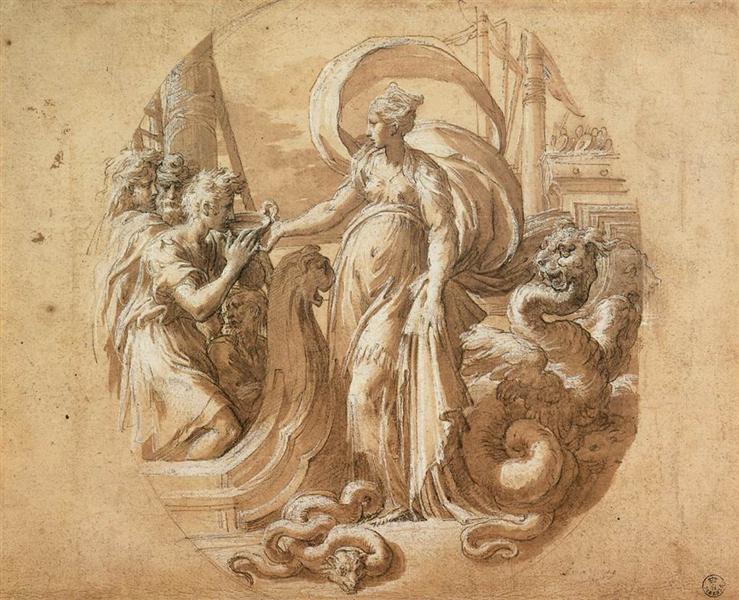 Circe and the Companions of Ulysses by Parmigianino