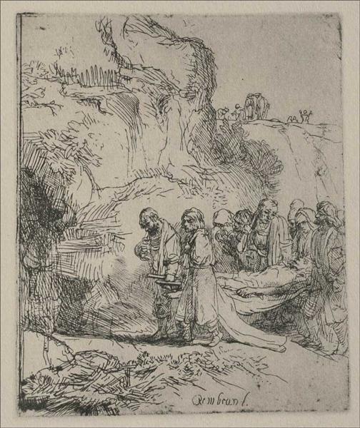 Jesus Christ s Body Carried to the Tomb by Rembrandt van Rijn