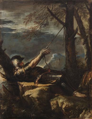 Hl. Wilhelm Von Maleval Als Büßer by Salvator Rosa at Kunsthistorisches Museum
