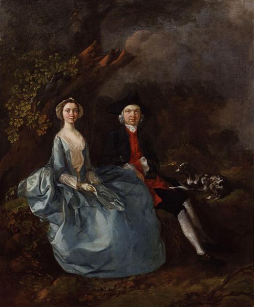Portrait of Sarah Kirby (née Bull) and John Joshua Kirby by Thomas Gainsborough