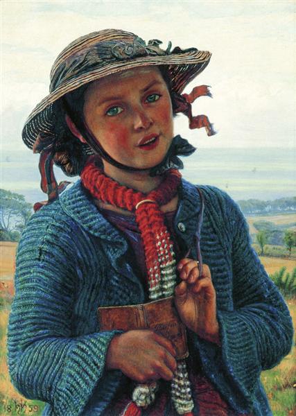 The Schoolgirl's Hymn by William Holman Hunt